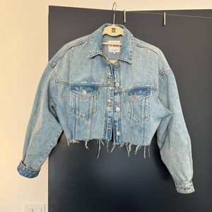 Cropped Zara Denim jacket